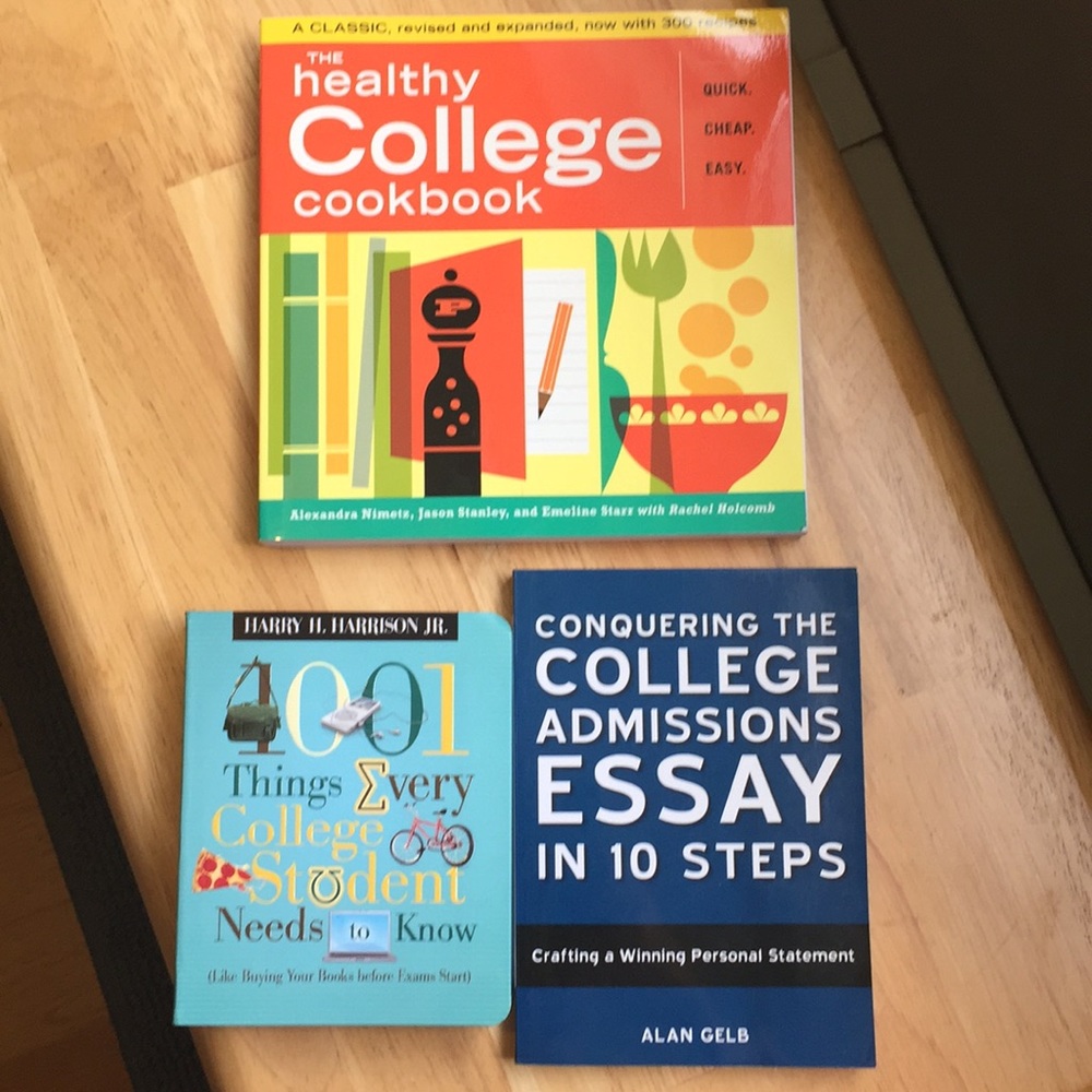 3 College Books includes college cook book